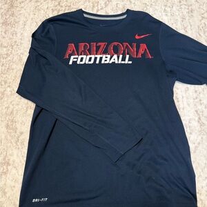 Nike DRI-FIT Arizona Football Navy Long Sleeve Shirt